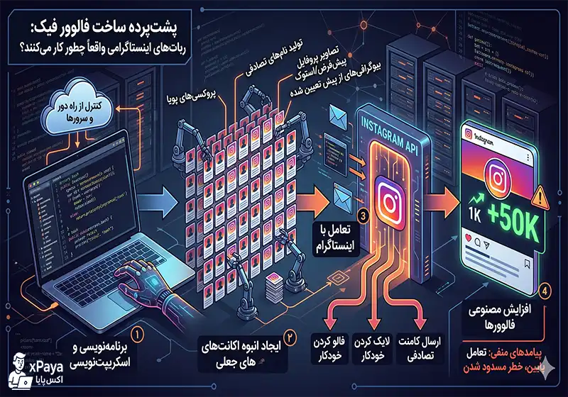 پشت پرده ساخت فالوور فیک ربات اینستاگرام چیست