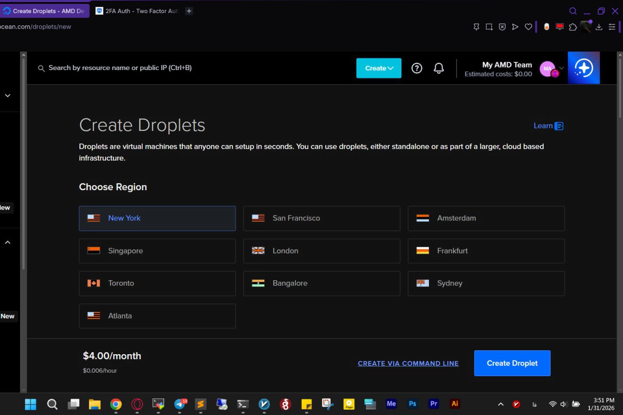 خرید اکانت دیجیتال اوشن خرید اکانت دیجیتال اوشن