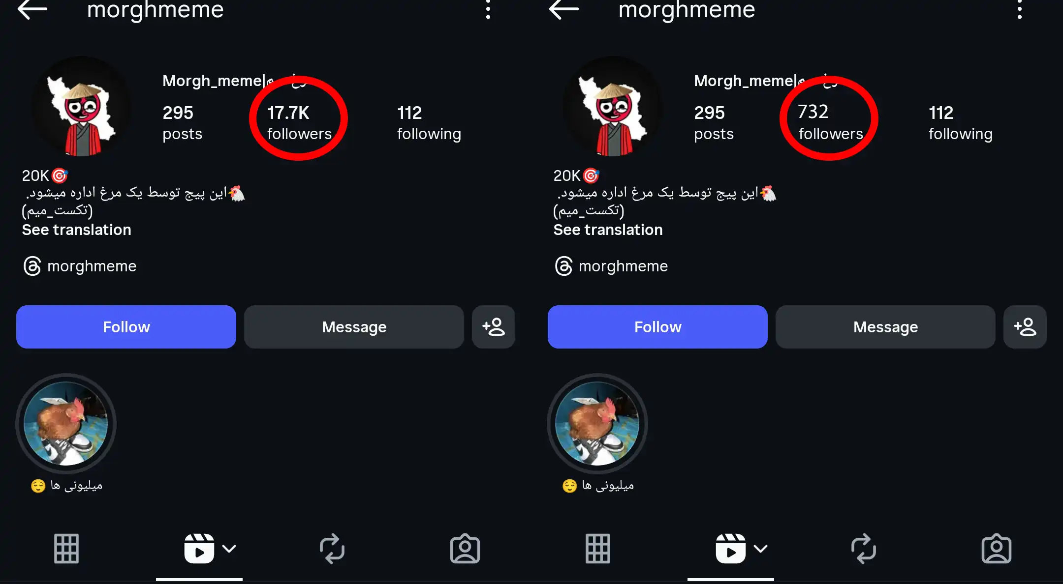 نمونه ممبر فیک