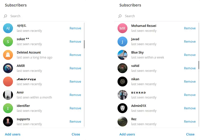تفاوت ممبر فیک و هیدن و اد اجباری