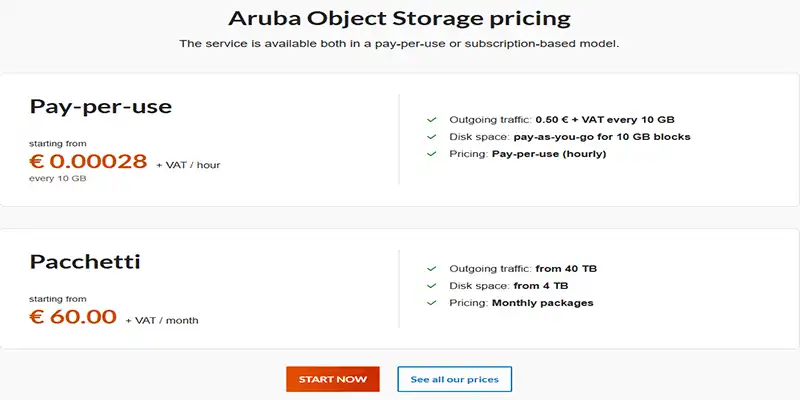 ابجکت استوریج اروبا کلود