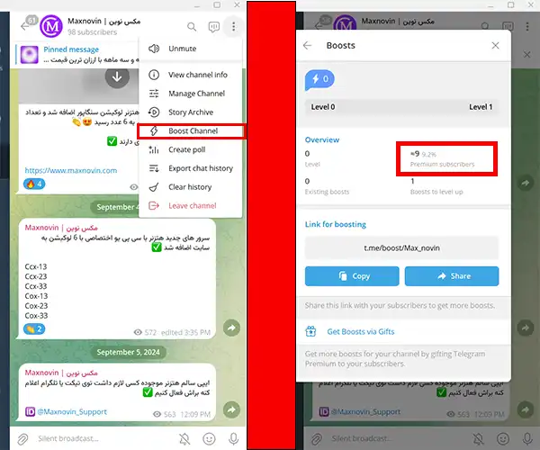 چگونه بفهمیم کانال ما به چند ممبر پرمیوم نیاز دارد ؟ چگونه بفهمیم کانال ما به چند ممبر پرمیوم نیاز دارد ؟