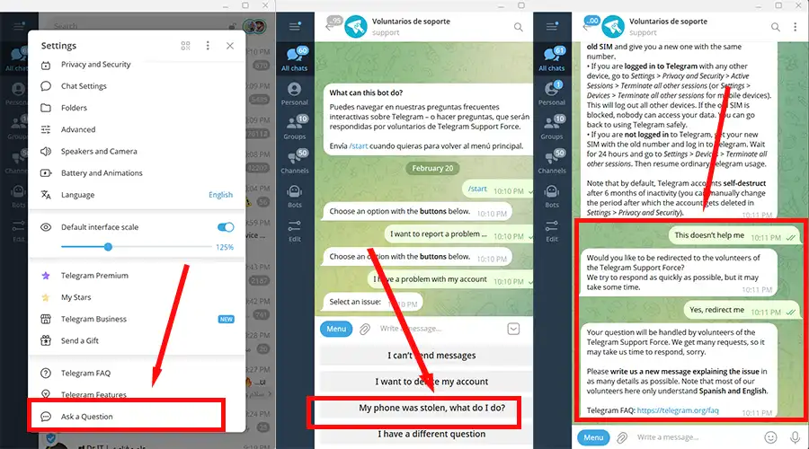 تلگرامم هک شده نمیتونم وارد شم (چاره چیست؟)