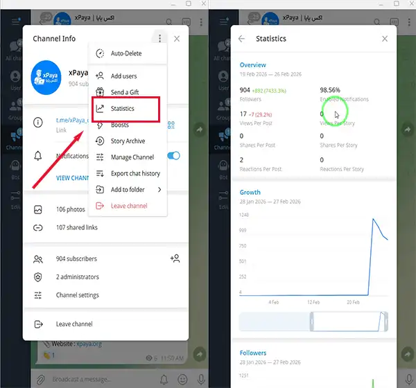 نمایش درامد کسب شده از تلگرام نمایش درامد کسب شده از تلگرام