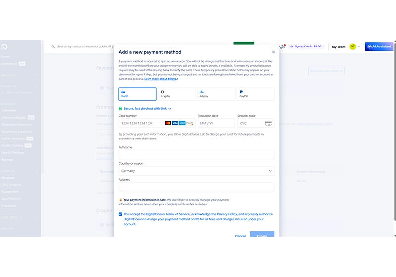 احراز هویت در دیجیتال اوشن احراز هویت در دیجیتال اوشن